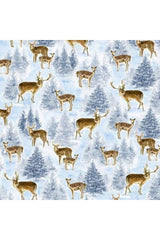 Blue Winter Deer
