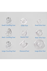 Grace Q'nique 9 Piece Plastic Foot Set