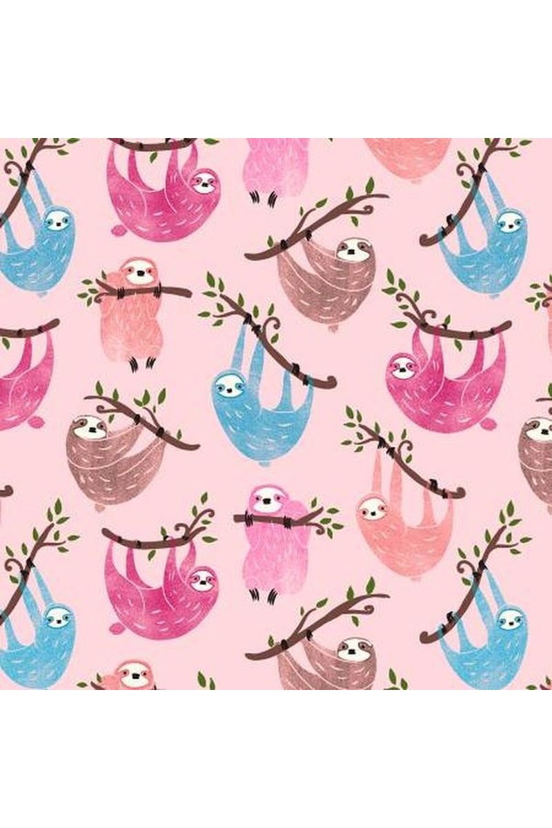 Pink Sloths Just Hanging
