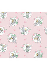 Light Pink Disney Tinkerbell Floral Frame