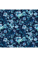 Midnight Sapphire Watercolour Large Floral