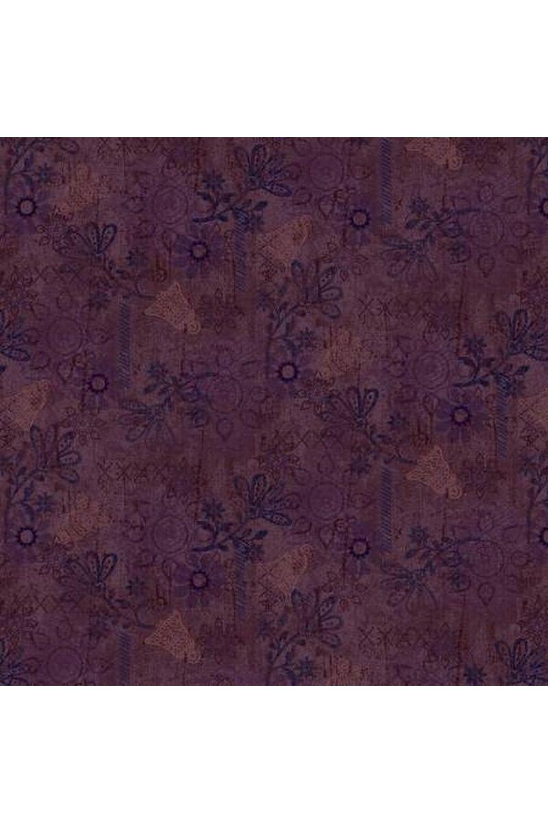 Dark Purple Mixed Media Solid