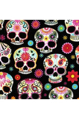 Black Day of the Dead Skulls