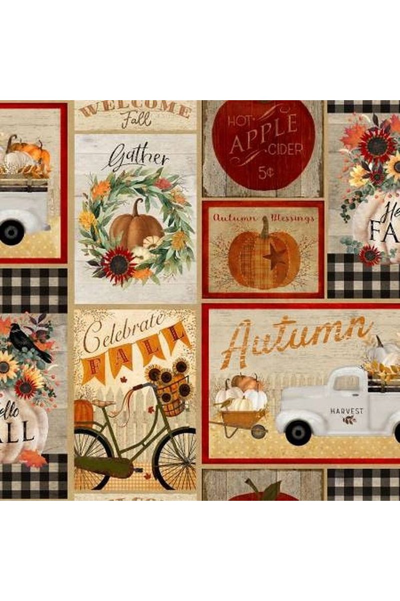 Happy Fall Multi Patchwork