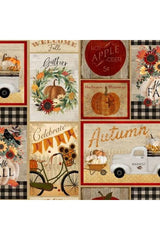 Happy Fall Multi Patchwork