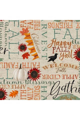 Happy Fall Beige Words