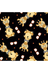 Wild & Free Black Tossed Giraffes