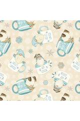 I Love Sn'Gnomies Cream Hot Cocoa Cup Gnomes Flannel