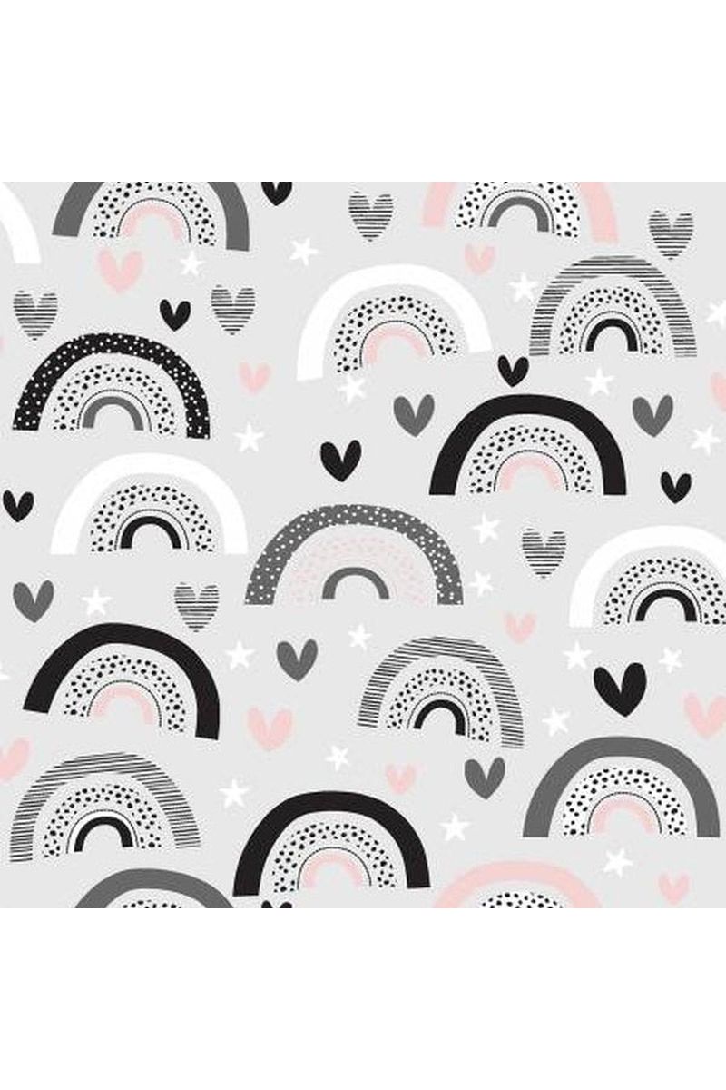 DFDM Rainbow Hearts Flannel