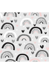 DFDM Rainbow Hearts Flannel