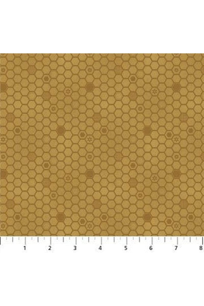 Fabric, Honey Bloom Honeycomb Hexagon