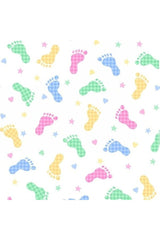 Comfy Flannel Prints, Footprints