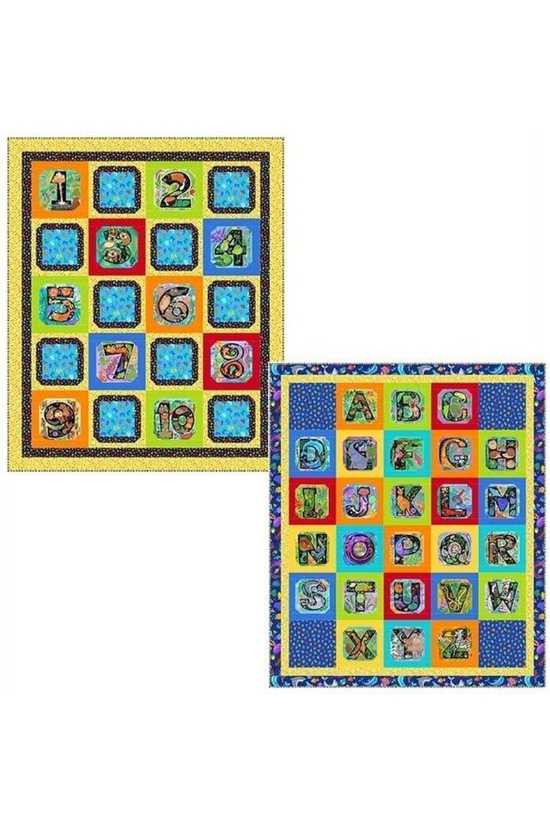 ABC 123 Menagerie Pattern