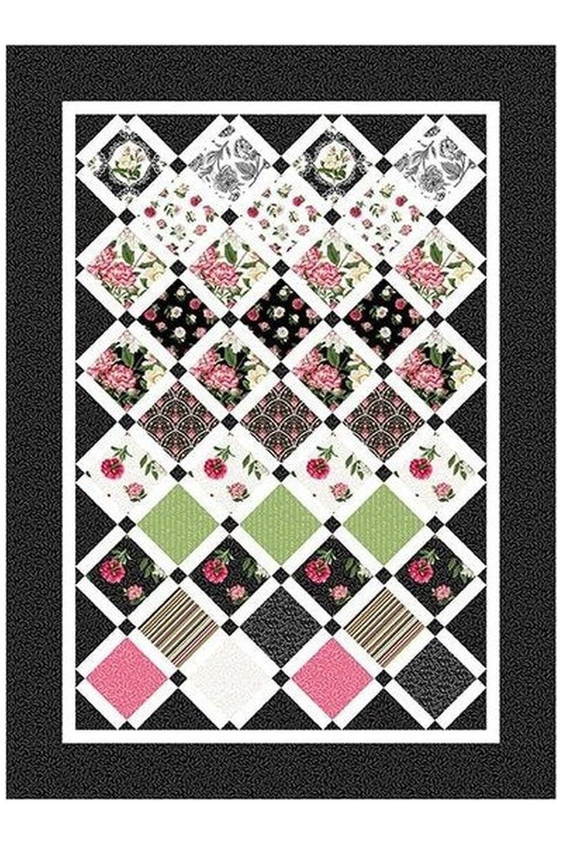 Bloom on Point Quilt Pattern