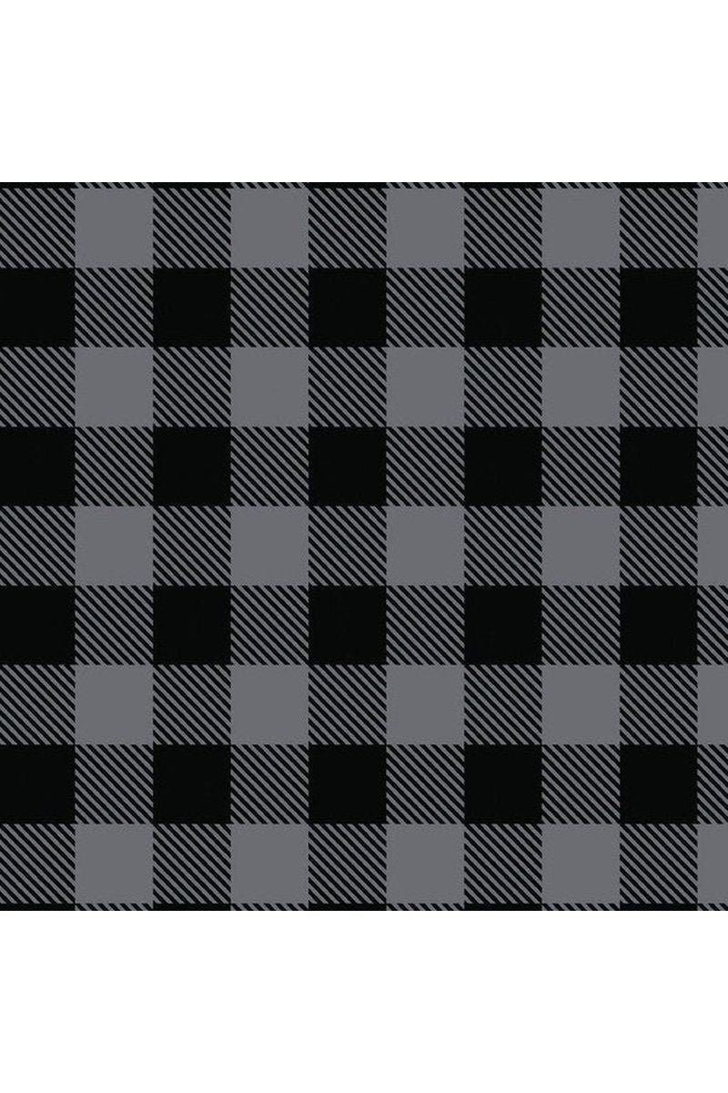 Buffalo Plaid Flannel Charcoal - 2150015B-03