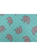 Fabric Creations Aqua Elephant 100% Cotton