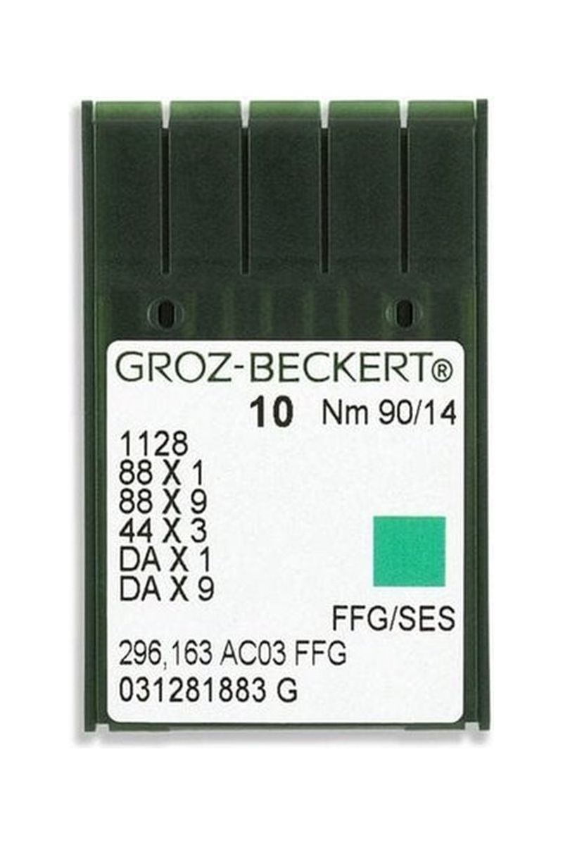 Groz-Beckert Light Ball Point Straight Stitch Industrial Machine Needles - 1128, 88x1, 88x9, 44x3, DAx1, DAx9 - 10/Pack