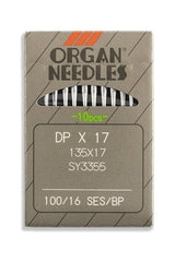 Organ Brand Industrial Machine Needles - System: 135x17, DPx17 - 10/Pack