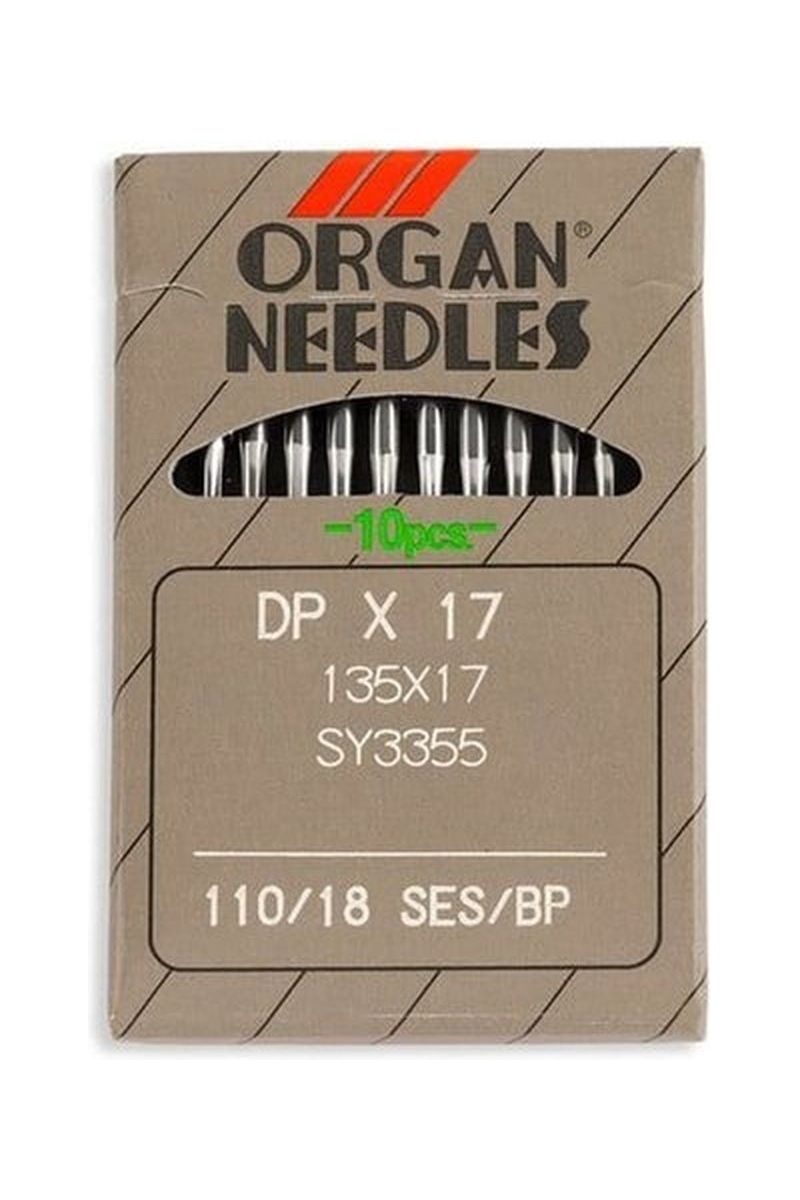 Organ Brand Industrial Machine Needles - System: 135x17, DPx17 - 10/Pack