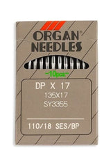 Organ Brand Industrial Machine Needles - System: 135x17, DPx17 - 10/Pack