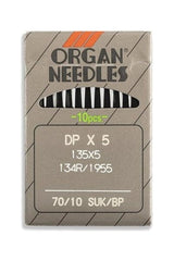 Organ Brand Industrial Machine Needles - System: 135x5, DPx5 10/Pack