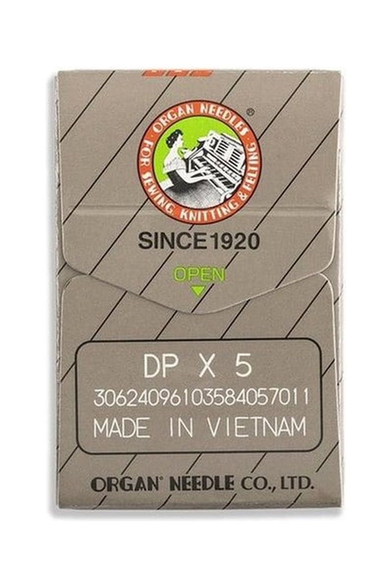 Organ Brand Industrial Machine Needles - System: 135x5, DPx5 10/Pack