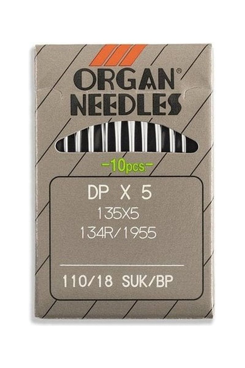 Organ Brand Industrial Machine Needles - System: 135x5, DPx5 10/Pack