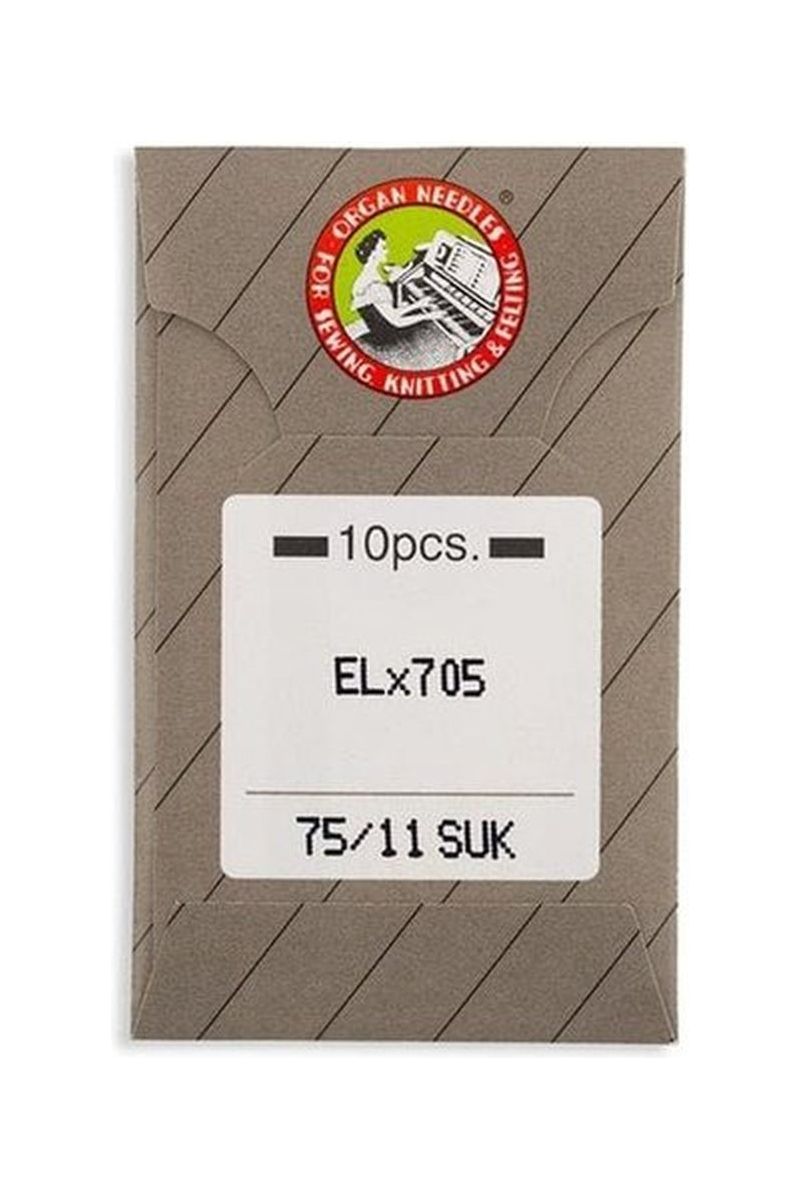 Organ Brand Industrial Machine Needles - ELx705 - 10/Pack