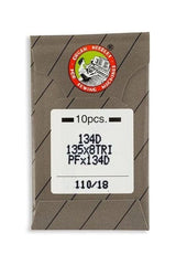 Organ Brand Industrial Machine Needles - System: 134D, 135x8TRI, PFx134D, SY1981 LEATHER - 10/Pack
