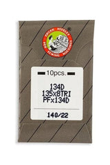 Organ Brand Industrial Machine Needles - System: 134D, 135x8TRI, PFx134D, SY1981 LEATHER - 10/Pack