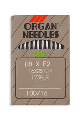 Organ Brand Industrial Machine Needles - System: DBxF2, 16x257LR, 1738LR - 10/Pack