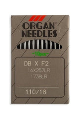 Organ Brand Industrial Machine Needles - System: DBxF2, 16x257LR, 1738LR - 10/Pack