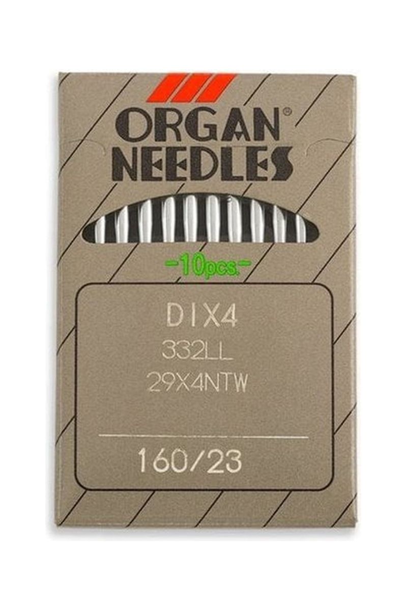 Organ Brand Industrial Machine Needles - System: 29x4NTW, DIx4, 332LL - 10/Pack