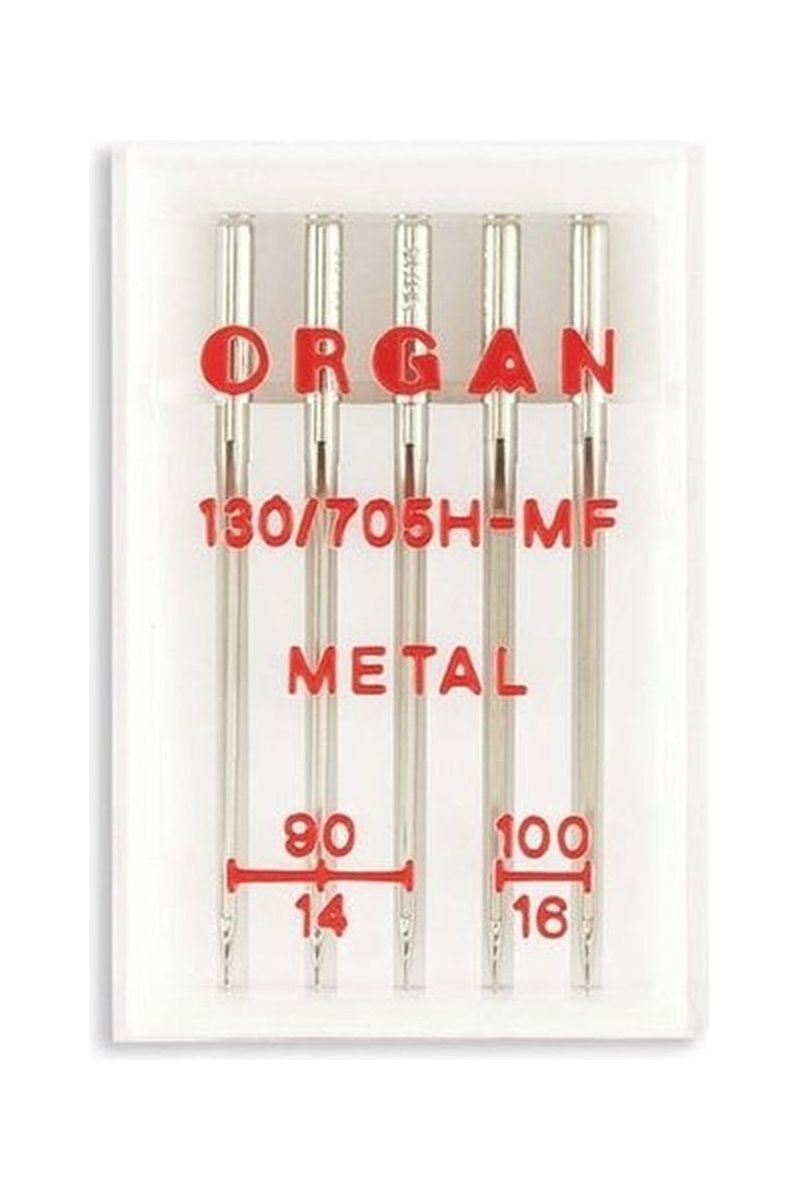 Organ Brand Domestic Machine Needles - System: Metallic - Assorted Pack