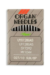 Organ Brand Industrial Machine Needles - System: UYx128GAS, UY128GAS, SY7292, MY1044 - 10/Pack