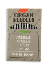 Organ Brand Industrial Machine Needles - System: UYx128GAS, UY128GAS, SY7292, MY1044 - 10/Pack