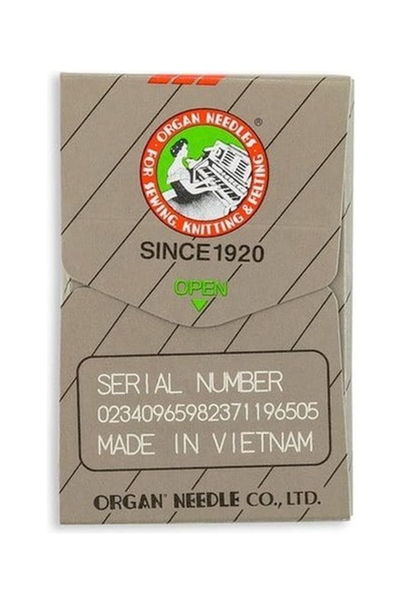 Organ Brand Industrial Machine Needles - System: UYx128GAS, UY128GAS, SY7292, MY1044 - 10/Pack