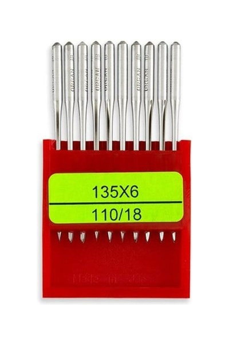 Organ Brand Industrial Machine Needles - System: 135x6 - 10/Pack