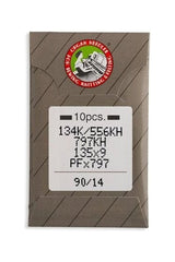 Organ Brand Industrial Machine Needles - System: 134K/556KH, 797KH, 135x9, PFx797 - 10/Pack