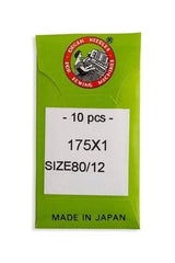 Organ Brand Industrial Machine Needles - System: Qx1, 175x1, 1985, SY2851, 175x1FS, CDx471 - 10/Pack