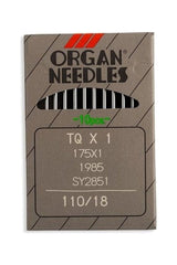 Organ Brand Industrial Machine Needles - System: Qx1, 175x1, 1985, SY2851, 175x1FS, CDx471 - 10/Pack