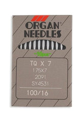Organ Brand Industrial Machine Needles - System: 175x7, TQx7, SY4531, 2091 - 10/Pack