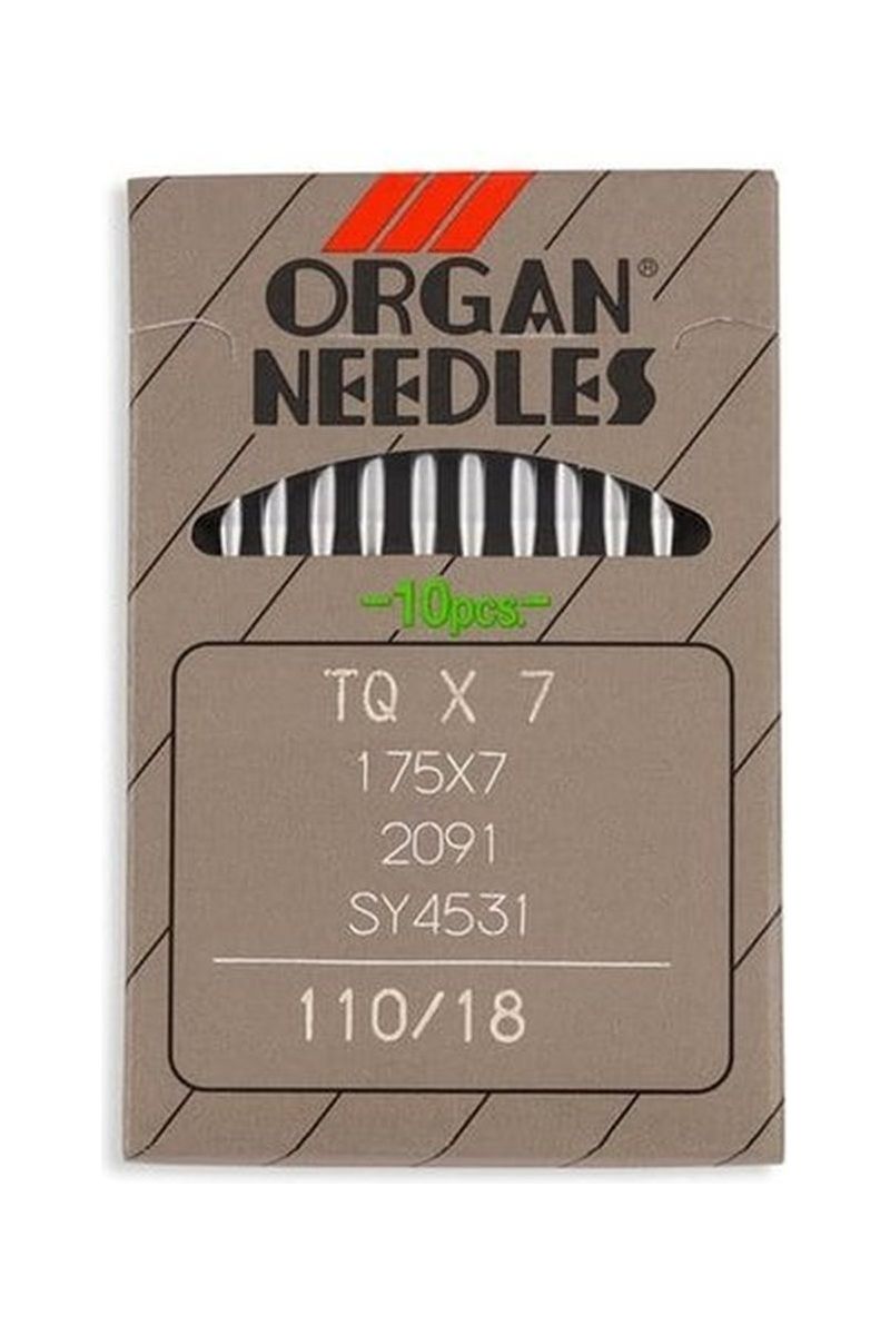 Organ Brand Industrial Machine Needles - System: 175x7, TQx7, SY4531, 2091 - 10/Pack