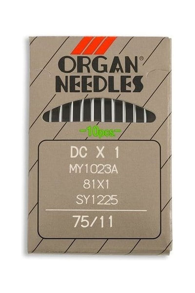 Organ Brand Industrial Machine Needles - System: DCx1, MY1023A, 81x1, SY1225 - 10/Pack