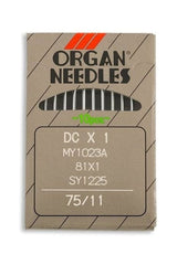 Organ Brand Industrial Machine Needles - System: DCx1, MY1023A, 81x1, SY1225 - 10/Pack