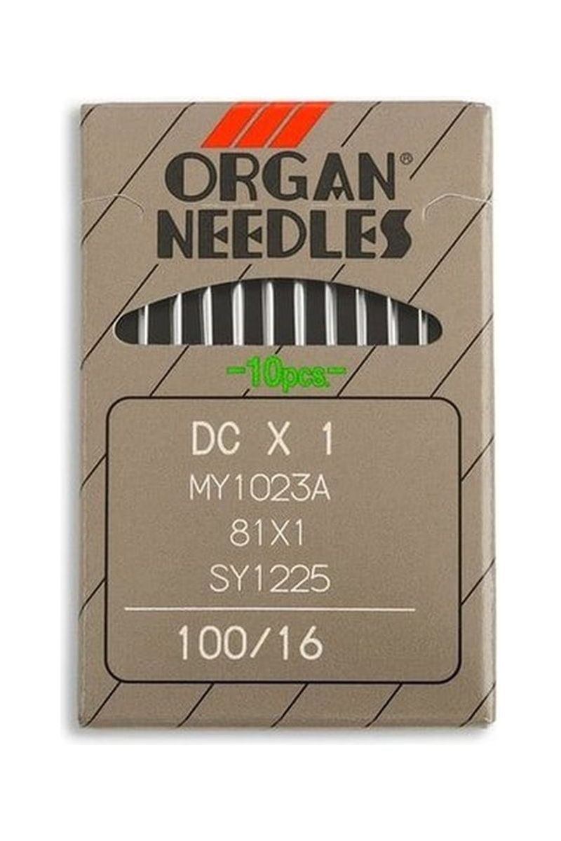 Organ Brand Industrial Machine Needles - System: DCx1, MY1023A, 81x1, SY1225 - 10/Pack
