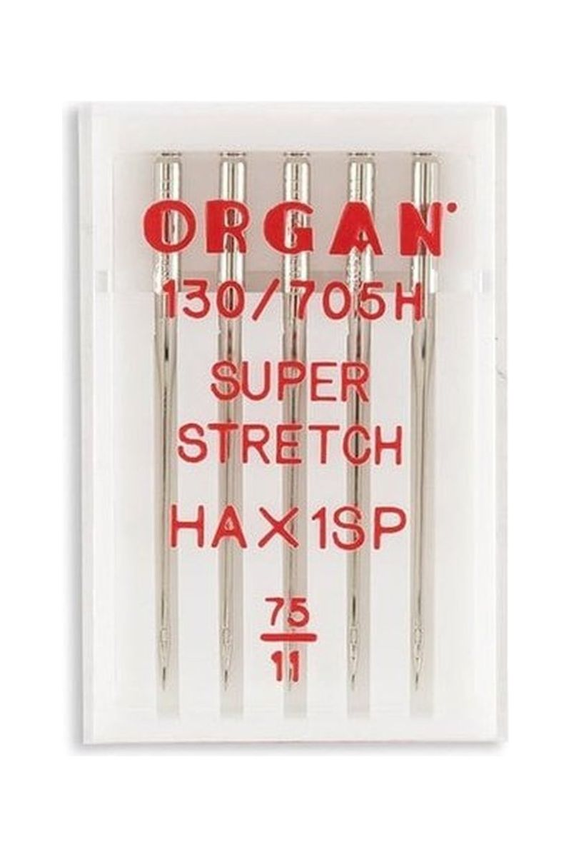 Organ Brand Domestic Machine Needles - System: Super StretchP - 5/Pack