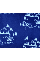 Printed Mountain Flannel Navy 11-0043-2384