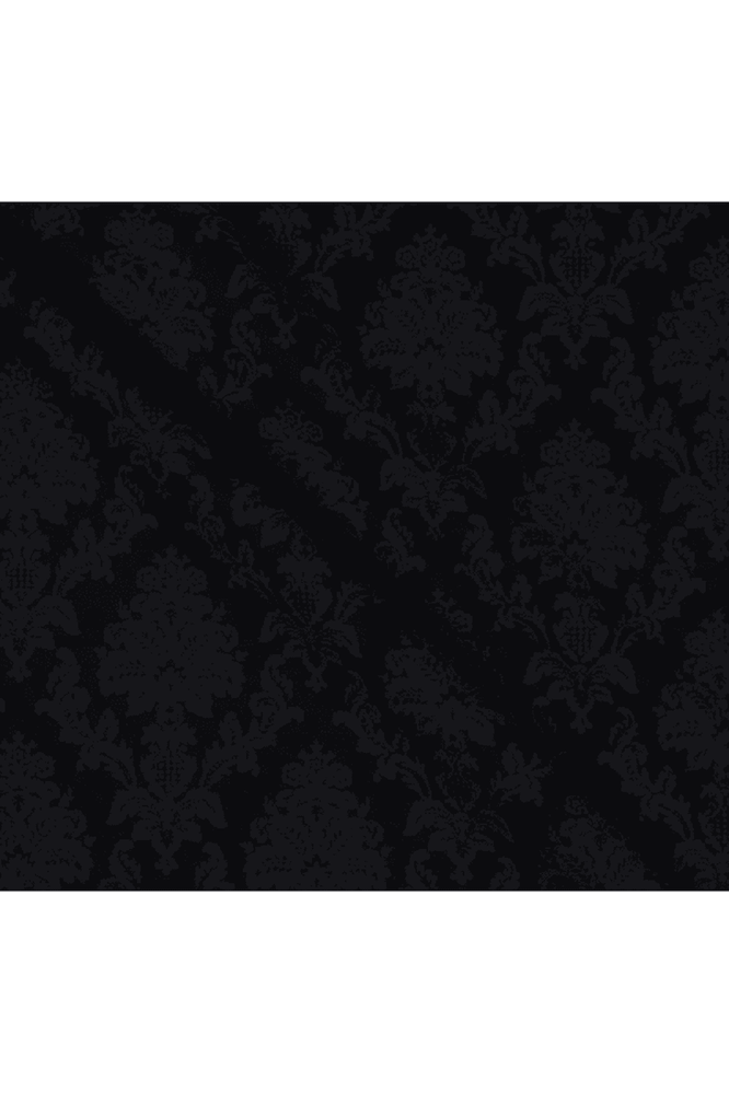 Fabric, MONOCHROME BLACK DAMASK BLACK - Dear Stella