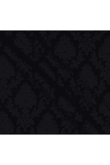 Fabric, MONOCHROME BLACK DAMASK BLACK - Dear Stella